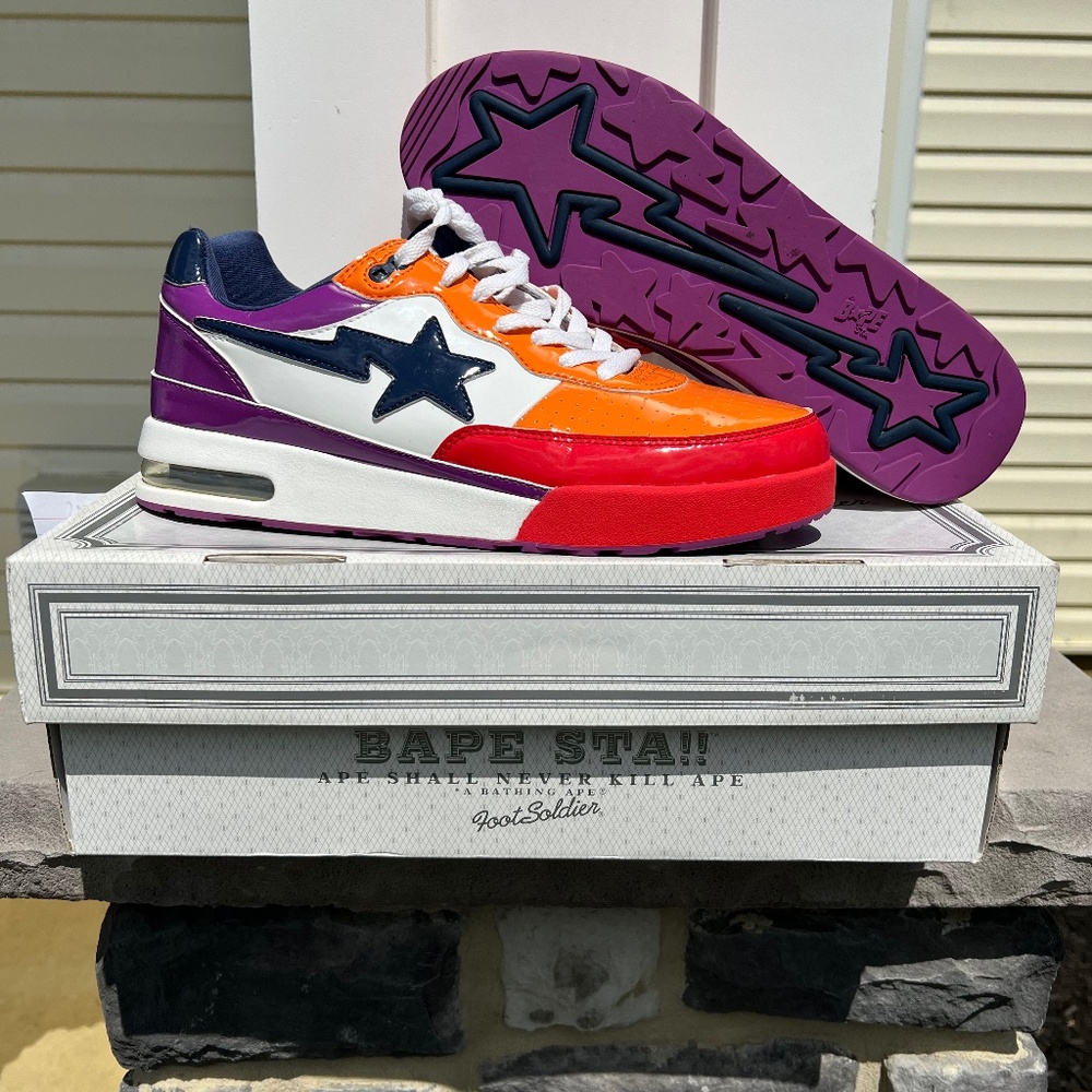 Size 10.5 - A Bathing Ape Roadsta Multicolor Release in 2007